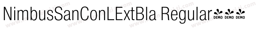 NimbusSanConLExtBla Regular字体转换